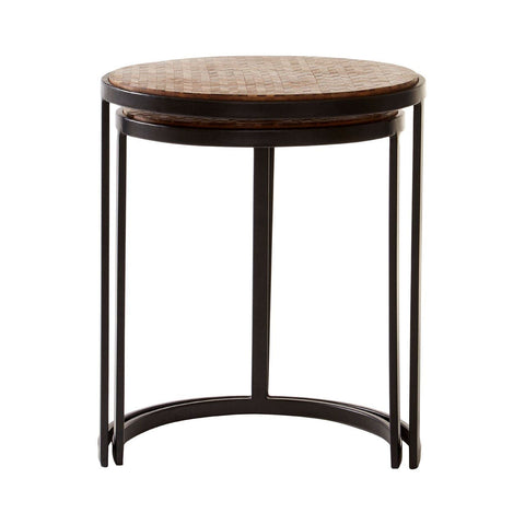 Halle Chevron Side Tables - SE Home