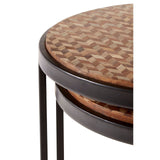 Halle Chevron Side Tables - SE Home