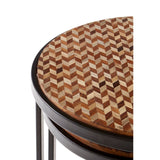 Kitchen & Dining Room Tables Halle Chevron Side Tables