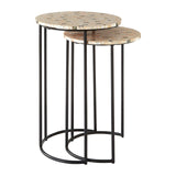 Halle Mother Of Pearl Side Tables - SE Home