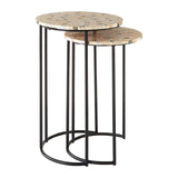 Kitchen & Dining Room Tables Halle Mother Of Pearl Side Tables