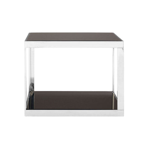 Allure Silver Finish Square Coffee Table - SE Home