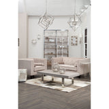 Felisa 2 Seat Mink Velvet Sofa - SE Home