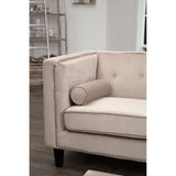Felisa 2 Seat Mink Velvet Sofa - SE Home
