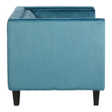 Sofas Felisa 2 Seat Blue Velvet Sofa