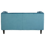 Sofas Felisa 2 Seat Blue Velvet Sofa