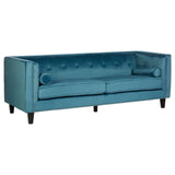 Felisa 3 Seat Blue Velvet Sofa - SE Home