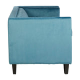 Felisa 3 Seat Blue Velvet Sofa - SE Home