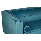 Felisa 3 Seat Blue Velvet Sofa - SE Home