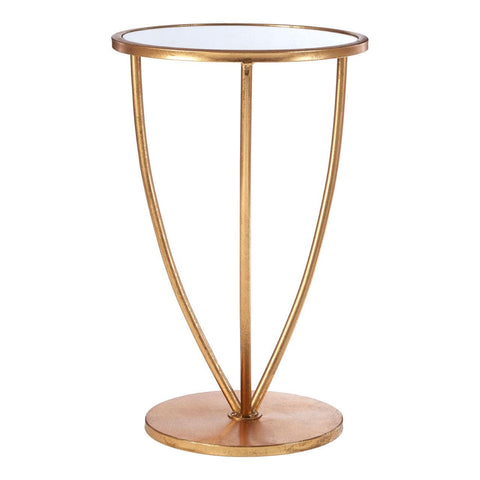 Marcia Mirror Top / Gold Frame Side Table - SE Home