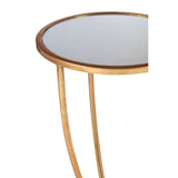 Kitchen & Dining Room Tables Marcia Mirror Top / Gold Frame Side Table