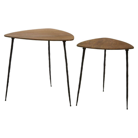 Kitchen & Dining Room Tables Gamelan Set Of 2 Nesting Side Tables