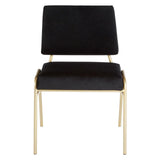 Arm Chairs, Recliners & Sleeper Chairs Lexa Black Velvet Chair