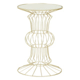 Kitchen & Dining Room Tables Yaxi Light Gold Finish Frame Table