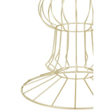 Yaxi Light Gold Finish Frame Table - SE Home