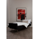 Hayton Black Velvet Sofa Bed - SE Home