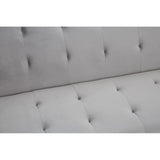 Hayton Grey Velvet Sofa Bed - SE Home