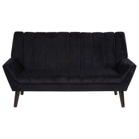 Savina 2 Seat Black Sofa - SE Home