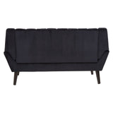 Savina 2 Seat Black Sofa - SE Home