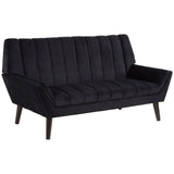 Savina 2 Seat Black Sofa - SE Home