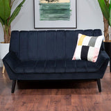 Savina 2 Seat Black Sofa - SE Home