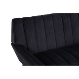 Savina 2 Seat Black Sofa - SE Home