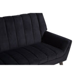 Savina 2 Seat Black Sofa - SE Home