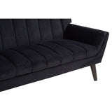 Sofas Savina 2 Seat Black Sofa