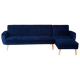 Serene 3 Seat Navy Sofa Bed - SE Home
