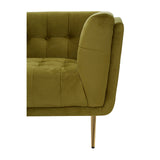Sofas Harita 3 Seat Olive Velvet Sofa