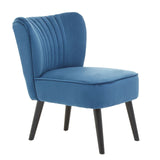 Regents Park Blue Velvet Chair - SE Home