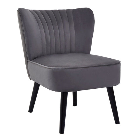 Hyatt Park Grey Velvet Chair - SE Home