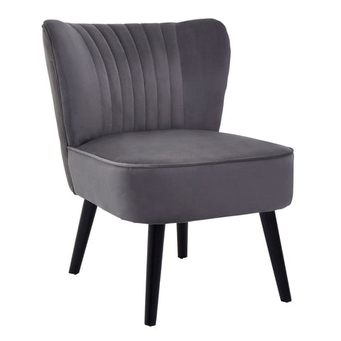 Arm Chairs, Recliners & Sleeper Chairs Hyatt Park Grey Velvet Chair
