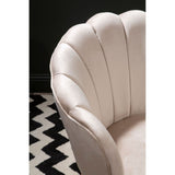 Ocean Mink Velvet Scalloped Chair - SE Home