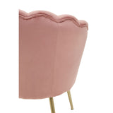 Arm Chairs, Recliners & Sleeper Chairs Ocean Pink Velvet Scalloped Chair