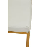 Dynasty Bar Chair White Leather Effect - Tall - SE Home