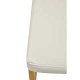 Dynasty Bar Chair White Leather Effect - Tall - SE Home