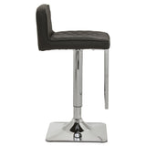 Dynasty Bar Chair In Black Leather Effect - SE Home
