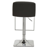 Dynasty Bar Chair In Black Leather Effect - SE Home