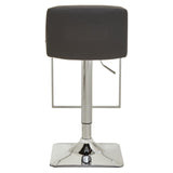 Table & Bar Stools Dynasty Bar Chair In Dark Grey Leather Effect