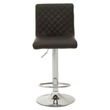 Table & Bar Stools Dynasty Bar Chair In Black Leather Effect