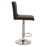 Dynasty Bar Chair In Black Leather Effect - SE Home
