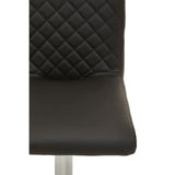 Dynasty Bar Chair In Black Leather Effect - SE Home