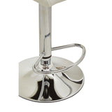 Dynasty Bar Chair In White Leather Effect - SE Home