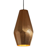 Aluminium Copper Finish Large Pendant Light