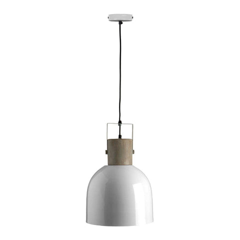 Mild Steel And White Pendant Light - SE Home