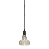 New Foundry Smoked Glass Bowl Shaped Pendant Light - SE Home