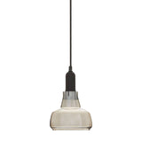 New Foundry Smoked Glass Bowl Shaped Pendant Light - SE Home