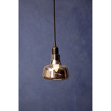 New Foundry Smoked Glass Bowl Shaped Pendant Light - SE Home
