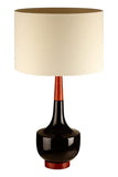 Table Lamp With Wood / Ceramic Base